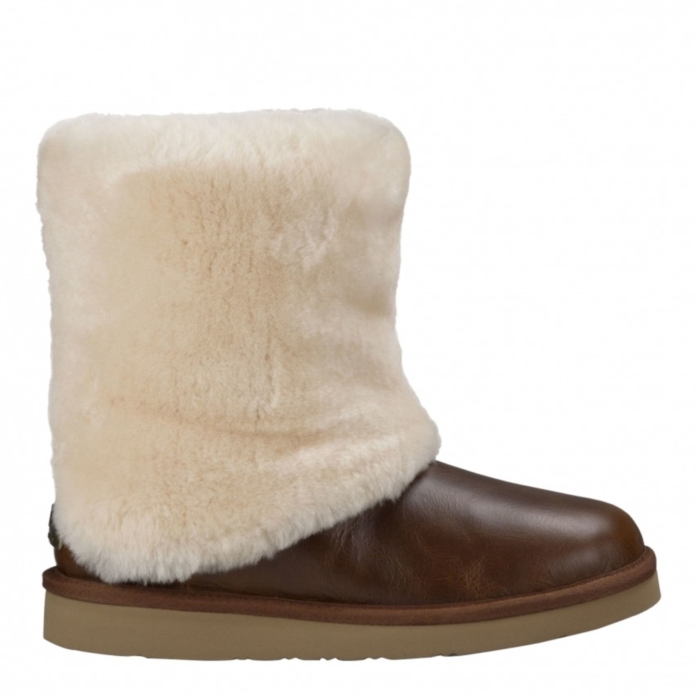 Ugg Australia Shearling Boots with Leather